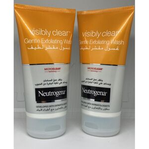 2x Neutrogena Visibly Clear Gentle Exfoliating Face Wash 150ml 2x Neutrogena Visibly Clear Gentle Exfoliating Face Wash 150ml