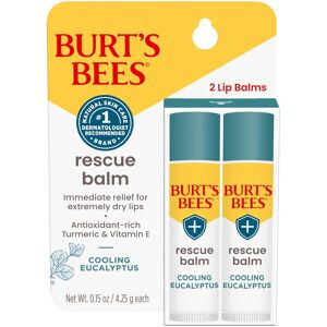 Burts Bees 100% Natural Origin Rescue Lip Balm With Beeswax and Antioxidant, 2 Burts Bees 100% Natural Origin Rescue Lip Balm With Beeswax and Antioxidant, 2