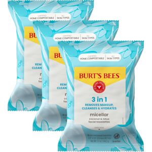 Burts Bees Face Wipes, Burt's Bees Facial Cleansing, Makeup Remover Towelettes, Coconut & L Burts Bees Face Wipes, Burt's Bees Facial Cleansing, Makeup Remover Towelettes, Coconut & L