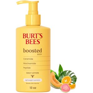 Burts Bees Boosted Body Lotion, With a Ceramide, Niacinamide and Peptide Comple Burts Bees Boosted Body Lotion, With a Ceramide, Niacinamide and Peptide Comple