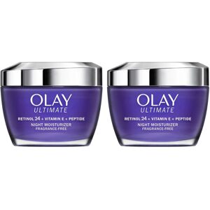 Olay Ultimate Retinol 24 + Vitamin E + Peptide Night Moisturizer (1.7 Oz, 2 Pk) Olay Ultimate Retinol 24 + Vitamin E + Peptide Night Moisturizer (1.7 Oz, 2 Pk)