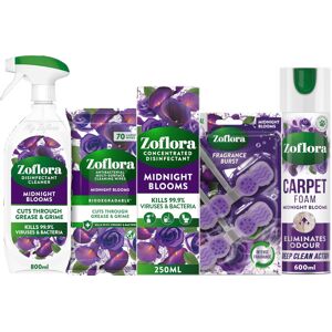 Zoflora Midnight Blooms Bundle - Concentrated Disinfectant Liquid, Biodegradable Zoflora Midnight Blooms Bundle - Concentrated Disinfectant Liquid, Biodegradable