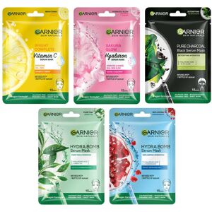 Garnier Skin Naturals, Face Mask Set, Hydrating, Pore Reducing, Brightening, And Garnier Skin Naturals, Face Mask Set, Hydrating, Pore Reducing, Brightening, And