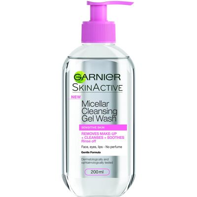 Garnier Micellar Gel Face Wash Sensitive Skin 200ml Garnier Micellar Gel Face Wash Sensitive Skin 200ml