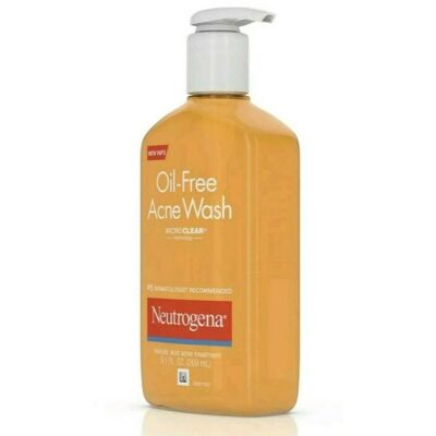 3x Neutrogena Oil-Free Face Wash Acne Fighting Facial Cleanser 177ml 3x Neutrogena Oil-Free Face Wash Acne Fighting Facial Cleanser 177ml