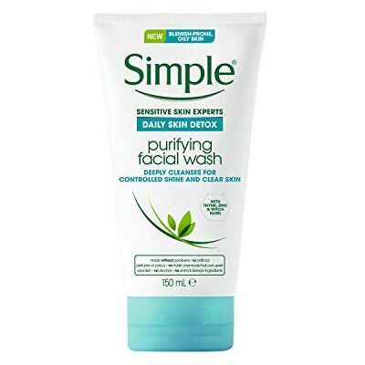 Simple Daily Skin Detox Purifying Facial Wash 150ml, Pack of 6 Simple Daily Skin Detox Purifying Facial Wash 150ml, Pack of 6