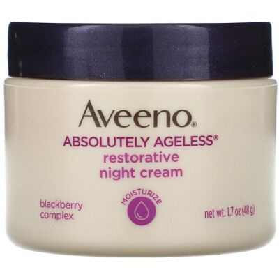 Aveeno Absolutely Ageless Restorative Night Cream Face & Neck Moisturizer with A Aveeno Absolutely Ageless Restorative Night Cream Face & Neck Moisturizer with A