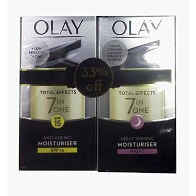 OLAY Total Effect Moisturizer Dual Pack Anti Aging + Night Firming OLAY Total Effect Moisturizer Dual Pack Anti Aging + Night Firming