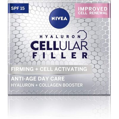 NIVEA Hyaluron Cellular Filler Anti-Age Day Cream SPF 15 (50ml), Anti Wrinkle Cr NIVEA Hyaluron Cellular Filler Anti-Age Day Cream SPF 15 (50ml), Anti Wrinkle Cr
