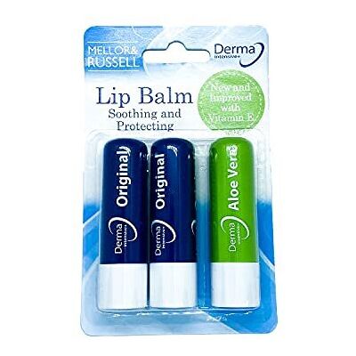 Derma Intensive+ - Lip Balm Pack 3 - Original - Lip Balm Derma Intensive+ - Lip Balm Pack 3 - Original - Lip Balm