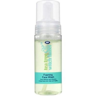 Boots No7 Boots Tea Tree and Witch Hazel Foaming Face Wash 150ml Boots No7 Boots Tea Tree and Witch Hazel Foaming Face Wash 150ml