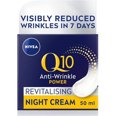 NIVEA Q10 Anti-Wrinkle Power Revitalising Night Cream (50ml), Anti-Wrinkle Face NIVEA Q10 Anti-Wrinkle Power Revitalising Night Cream (50ml), Anti-Wrinkle Face