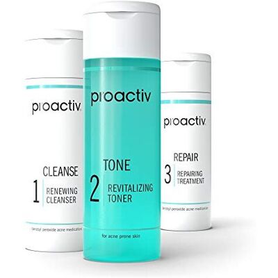 Proactiv 3 Step Acne Treatment - Benzoyl Peroxide Face Wash, Repairing Acne Spot Proactiv 3 Step Acne Treatment - Benzoyl Peroxide Face Wash, Repairing Acne Spot