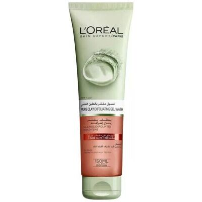 L’Oréal Paris L'oreal Paris Skin Expert Pure Clay Exfoliating Gel Wash Red L’Oréal Paris L'oreal Paris Skin Expert Pure Clay Exfoliating Gel Wash Red