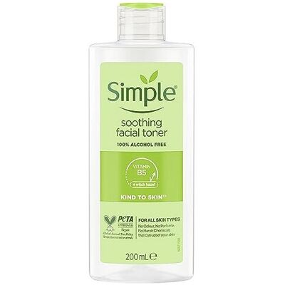 Simple Kind to Skin Soothing Facial Toner UK?s #1 facial skin care brand* alcoho Simple Kind to Skin Soothing Facial Toner UK?s #1 facial skin care brand* alcoho