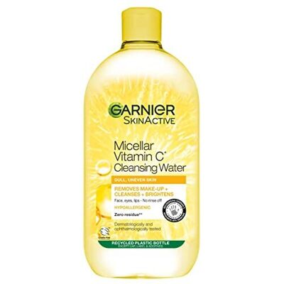 Garnier Micellar Vitamin C Water For Dull Skin 700ml, Brightening & Glow-Boosting Face C Garnier Micellar Vitamin C Water For Dull Skin 700ml, Brightening & Glow-Boosting Face C