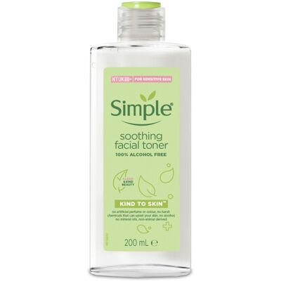 Simple Kind to Skin Soothing Facial Toner, 200ml 6 Pack Simple Kind to Skin Soothing Facial Toner, 200ml 6 Pack