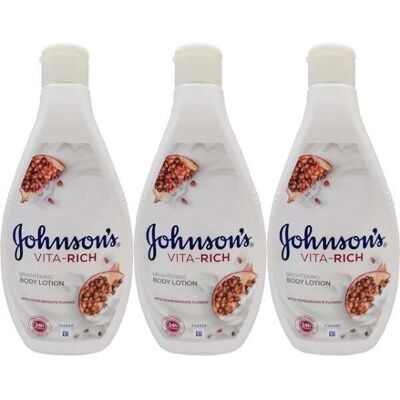 Johnson & Johnson Johnsons Vita-Rich Brightening Body Lotion 3 x 400ml – Radiant, Even Skin Johnson & Johnson Johnsons Vita-Rich Brightening Body Lotion 3 x 400ml – Radiant, Even Skin
