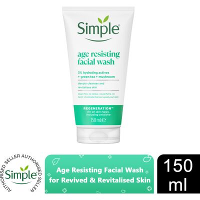 Simple Regeneration Age Resisting Facial Wash 150ml Simple Regeneration Age Resisting Facial Wash 150ml