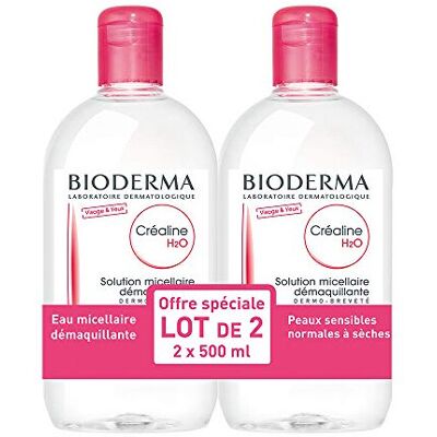 Bioderma Crealine H2O Micellar Water – Sensitive Skin, 2x 500ml Bioderma Crealine H2O Micellar Water – Sensitive Skin, 2x 500ml