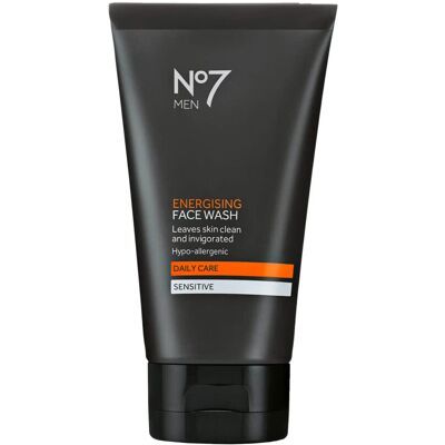Boots No7 No7 Men Energizing Face Wash - Soap Free Hypoallergenic Cleanser for Oily Skin - Boots No7 No7 Men Energizing Face Wash - Soap Free Hypoallergenic Cleanser for Oily Skin -