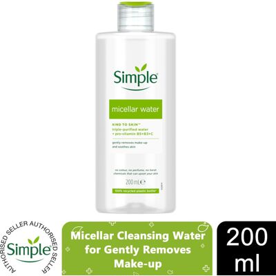 Simple Kind to Skin Micellar Cleansing Water - 200ml Simple Kind to Skin Micellar Cleansing Water - 200ml
