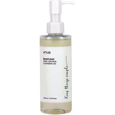 Anua Heartleaf Pore Control Oil-Based Facial Cleansing Oil 200ml Removes Makeu Anua Heartleaf Pore Control Oil-Based Facial Cleansing Oil 200ml Removes Makeu