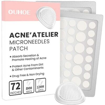 Unbranded Invisible Pimple Patches For Face Pack Of 72 Dots For Spots Microneedles Blemish Unbranded Invisible Pimple Patches For Face Pack Of 72 Dots For Spots Microneedles Blemish