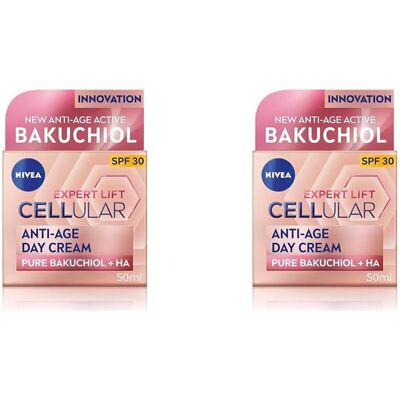 NIVEA Cellular Expert Lift Anti-Age Day Cream 50ml, Anti-Wrinkle Cream with Pure NIVEA Cellular Expert Lift Anti-Age Day Cream 50ml, Anti-Wrinkle Cream with Pure