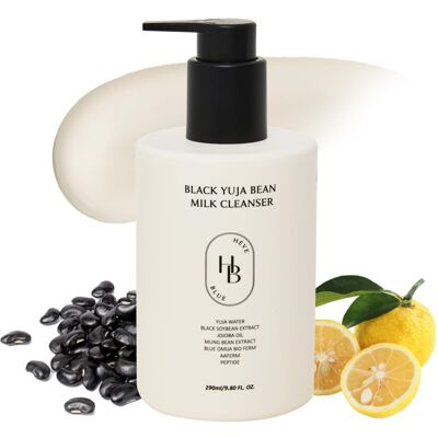 HEVEBLUE Black Yuja Bean Milk Cleanser - Sensitive Skin Korean Skincare Vegan HEVEBLUE Black Yuja Bean Milk Cleanser - Sensitive Skin Korean Skincare Vegan