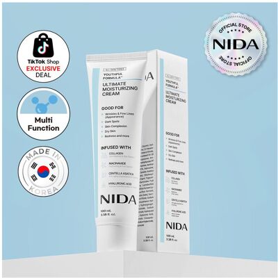 NIDA Youthful Formula Ultimate Moisturizing Cream (100mL) / Collagen, Niacinamid NIDA Youthful Formula Ultimate Moisturizing Cream (100mL) / Collagen, Niacinamid