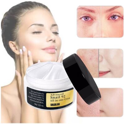 Unbranded 92 Snail Mucin Repair Cream Face Gel Moisturizer Dry Skin Moist Cosmetics 80g Unbranded 92 Snail Mucin Repair Cream Face Gel Moisturizer Dry Skin Moist Cosmetics 80g