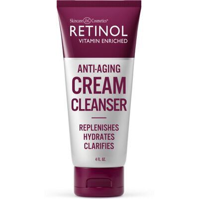 Pampa's Retinol Cream Cleanser - Gentle Exfoliating, Hydrating, Reduces Wrinkles - Cream Cleanser Pampa's Retinol Cream Cleanser - Gentle Exfoliating, Hydrating, Reduces Wrinkles - Cream Cleanser