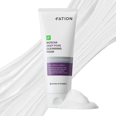 Fation Nosca9 Deep Pore Cleansing Foam for Sensitive Skin Korean Skincare Face Wash w Fation Nosca9 Deep Pore Cleansing Foam for Sensitive Skin Korean Skincare Face Wash w