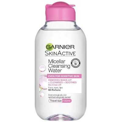 3 x Garnier Skin Active Micellar Cleansing Water Sensitive 100ml 3 x Garnier Skin Active Micellar Cleansing Water Sensitive 100ml
