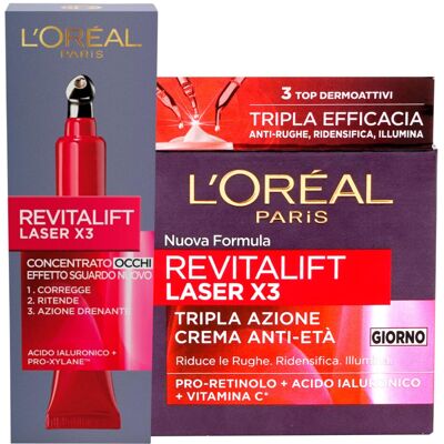 L’Oréal Paris L'Or?al Paris Revitalift Day Cream Laser X3 Anti-Wrinkle Action 50ml + Revitalif L’Oréal Paris L'Or?al Paris Revitalift Day Cream Laser X3 Anti-Wrinkle Action 50ml + Revitalif