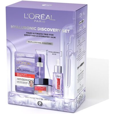 L’Oréal Paris L'Or?al Paris Hyaluronic Discovery Set Gift Set - Revitalift Filler 1.5% Hyaluro L’Oréal Paris L'Or?al Paris Hyaluronic Discovery Set Gift Set - Revitalift Filler 1.5% Hyaluro