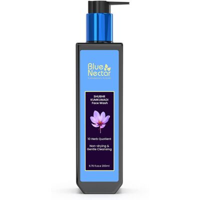 Blauwe nectar Blue Nectar Kumkumadi Brightening Face Wash with Saffron for Women & Men Sulph Blauwe nectar Blue Nectar Kumkumadi Brightening Face Wash with Saffron for Women & Men Sulph