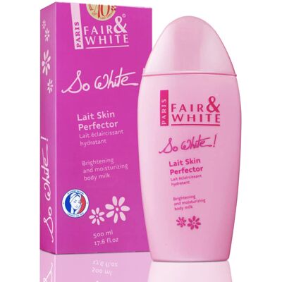 FAIR & WHITE So White Skin Brightening Lotion - 500 ml / 17.6 Fl oz - Daily Mois FAIR & WHITE So White Skin Brightening Lotion - 500 ml / 17.6 Fl oz - Daily Mois