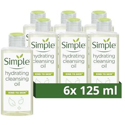 Simple Kind to Skin Hydrating Cleansing Oil cruelty-free and vegan sensitive ski Simple Kind to Skin Hydrating Cleansing Oil cruelty-free and vegan sensitive ski