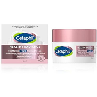 Cetaphil Night Cream 50g - Brightening Night Moisturiser for Hyperpigmentation w Cetaphil Night Cream 50g - Brightening Night Moisturiser for Hyperpigmentation w