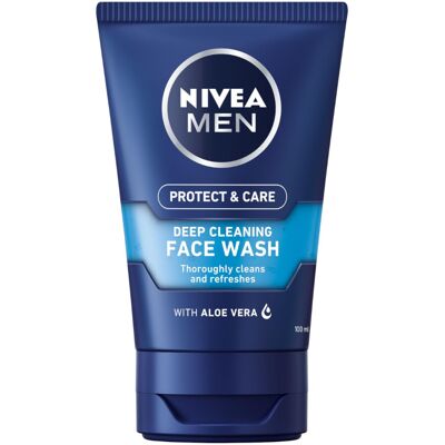 NIVEA MEN Deep Cleaning Face Wash Protect & Care (150 ml), Deep Cleansing Mens F NIVEA MEN Deep Cleaning Face Wash Protect & Care (150 ml), Deep Cleansing Mens F