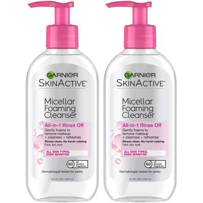 Garnier SkinActive Micellar Foaming Face Wash 6.7 Fluid Ounce (Pack of 2) Garnier SkinActive Micellar Foaming Face Wash 6.7 Fluid Ounce (Pack of 2)