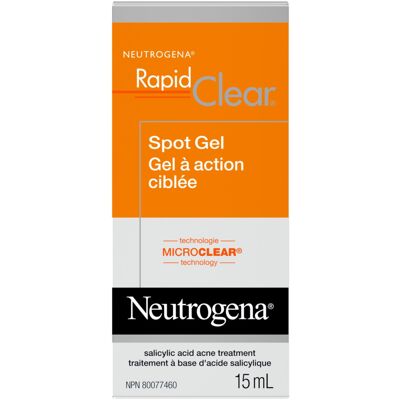 Neutrogena Rapid Clear Acne Eliminating Spot Treatment Gel with Witch Hazel and Neutrogena Rapid Clear Acne Eliminating Spot Treatment Gel with Witch Hazel and