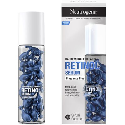 Neutrogena Rapid Wrinkle Repair Retinol Face Serum Capsules, Fragrance-Free Dail Neutrogena Rapid Wrinkle Repair Retinol Face Serum Capsules, Fragrance-Free Dail
