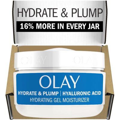 Olay Plump & Hydrate Hyaluronic Gel Face Moisturizer 2 oz Fragrance Free Hydrat Olay Plump & Hydrate Hyaluronic Gel Face Moisturizer 2 oz Fragrance Free Hydrat