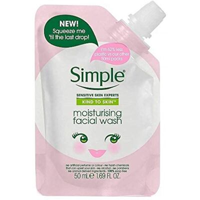 Simple Kind To Skin Moisturizing Facial Wash Squeeze Me Pouch (Travel Size) Simple Kind To Skin Moisturizing Facial Wash Squeeze Me Pouch (Travel Size)