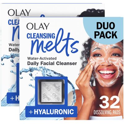 Olay Face Wash Hyaluronic Acid Cleansing Melts Fragrance-Free Daily Use Gentl Olay Face Wash Hyaluronic Acid Cleansing Melts Fragrance-Free Daily Use Gentl