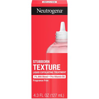 Neutrogena Stubborn Texture Liquid Exfoliant with 7% AHA Blend & Pro-Vitamin B5 Neutrogena Stubborn Texture Liquid Exfoliant with 7% AHA Blend & Pro-Vitamin B5
