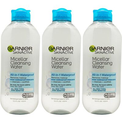 Garnier Skin Active Cleansing Water All in 1 Makeup Remover and Facial Cleanser Garnier Skin Active Cleansing Water All in 1 Makeup Remover and Facial Cleanser